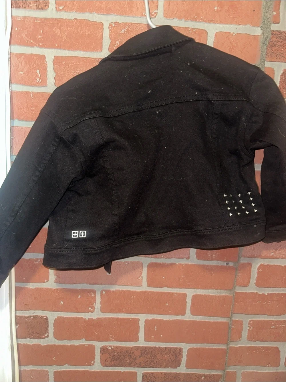 Ksubi Black Cropped Denim Jacket